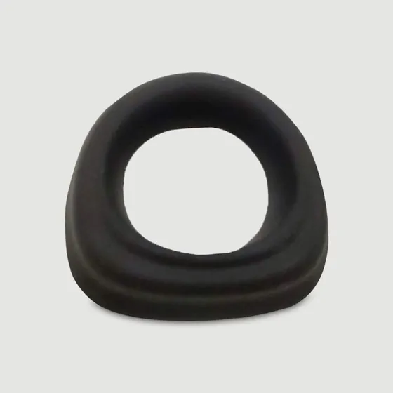 Penis Handle Liquid Silicone Cock Ring 42 mm - Schwarz
