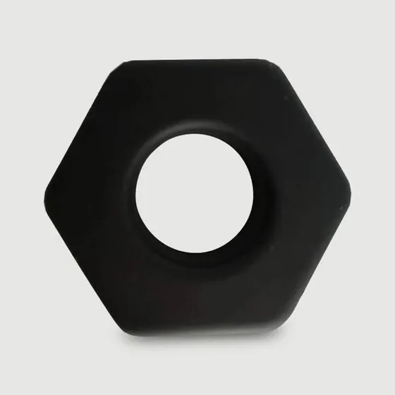 Dick's Nut Fat Liquid Silicone Cock Ring 45 mm - Schwarz