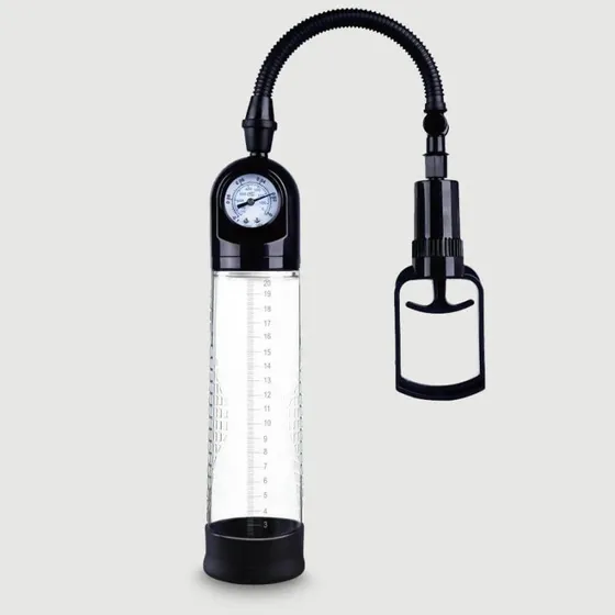 Sexopolis Penis Pumpe für Anfänger mit Manometer & Griff - Transparent