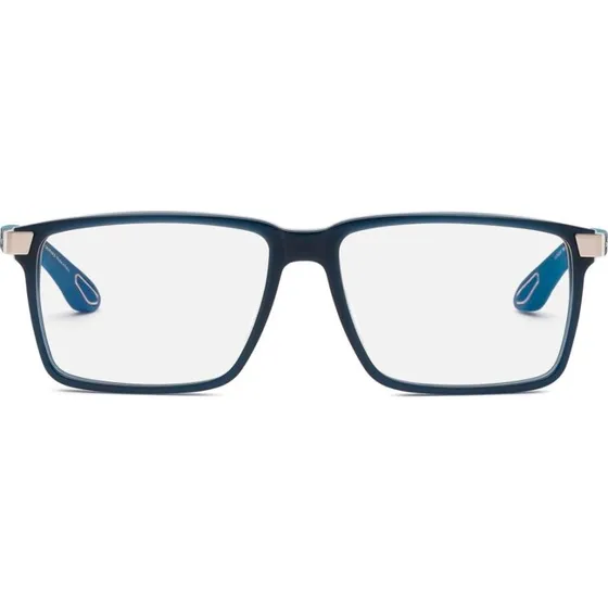 Chopard VCH358 Brille – Rechteckige Unisex-Brille aus blauem Acetat