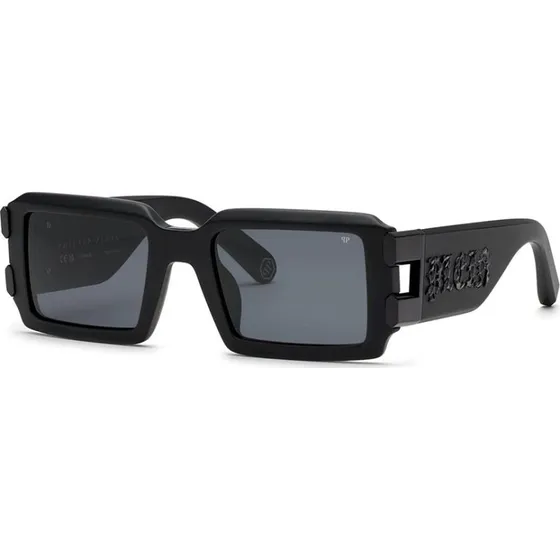 Philipp Plein Plein Eagle SPP129V Sonnenbrille Schwarz Grau 54mm