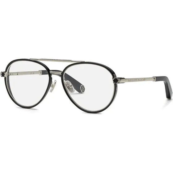 Philipp Plein Plein Light VPP137M Brille Pilot Schwarz