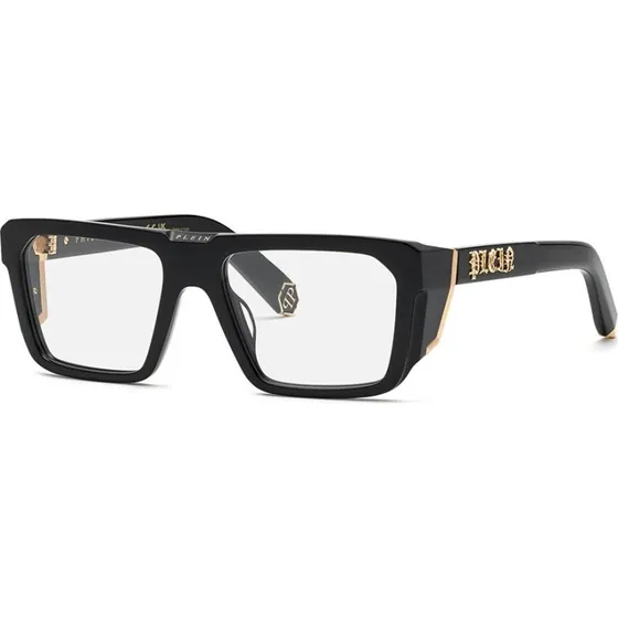 Philipp Plein Plein Master VPP142M Brille Schwarz Rechteckig