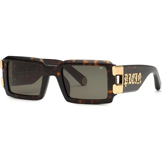 Philipp Plein Plein Eagle SPP129V Sonnenbrille Havana Grau 54mm