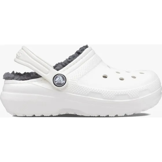 Crocs Baby-Clogs Classic Lined Weiß/Grau
