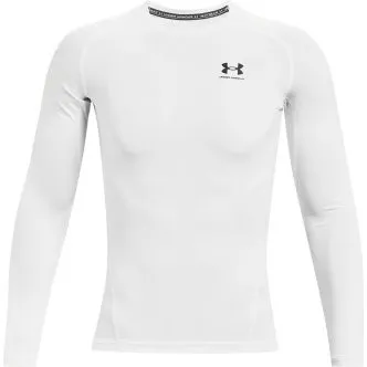 Under Armour HeatGear LS Compression Shirt Weiß XL Herren