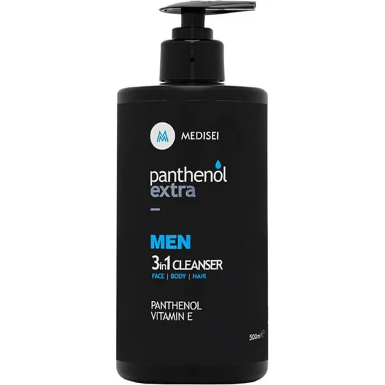 Panthenol Extra Men 3in1 Reinigungsgel Gesicht, Körper & Haare 500ml