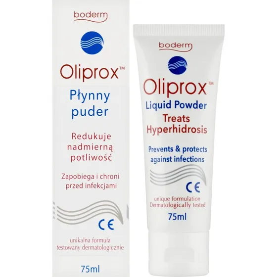 Oliprox Flüssigpulver zur Reduzierung von übermäßigem Schwitzen, 75 ml