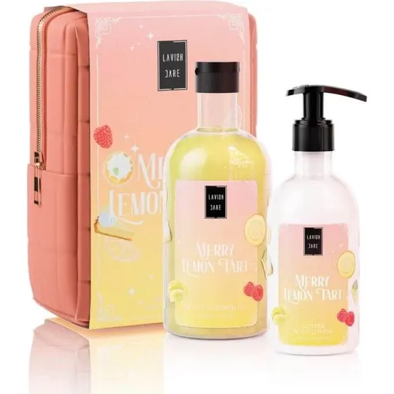 Lavish Care XMAS Set: Lemon Tart Body Wash & Glitter Body Milk