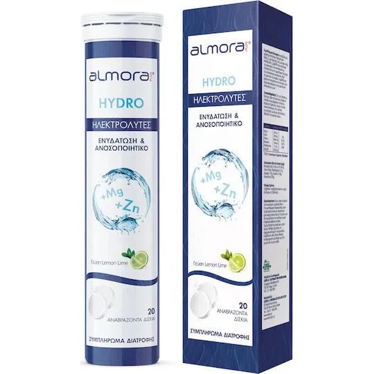 almora PLUS® HYDRO Elektrolyte Zitrone 20 Brausetabs
