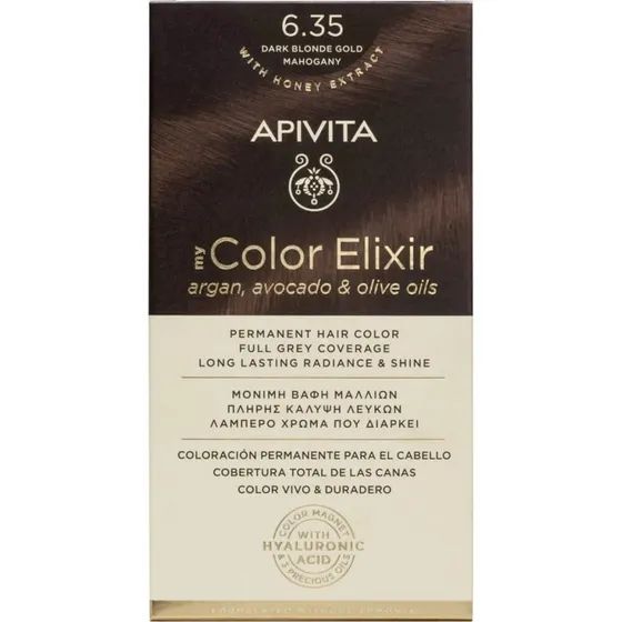 Apivita My Color Elixir Dauerhafte Haarfarbe N6,35 Dunkelblond