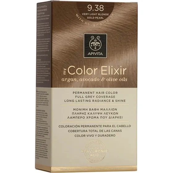 Apivita My Color Elixir Dauerhafte Haarfarbe N9,38 Honig-Perlblond