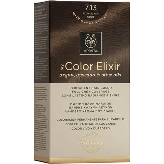 Apivita My Color Elixir Dauerhafte Haarfarbe N7,13 Honigblond Sandelholz