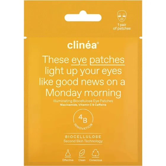 Clinea Illuminierende Biocellulose-Augenpads für Glanz (1 Paar)