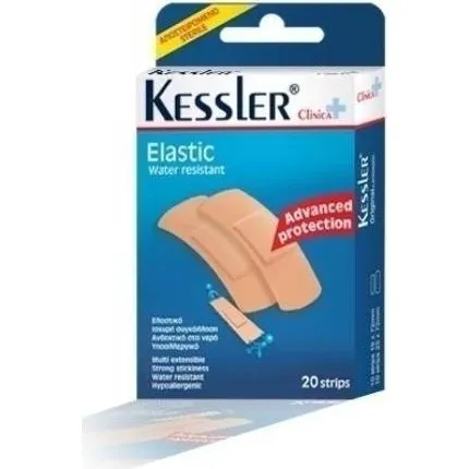 KESSLER Elastische Wasserabweisende Wundpads, 20 Stück