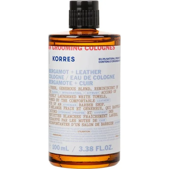 Korres Athenian Grooming Bergamotte + Leder Eau de Cologne 100 ml