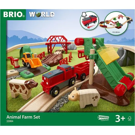 BRIO Großes Bahn-Bauernhof-Set 33984