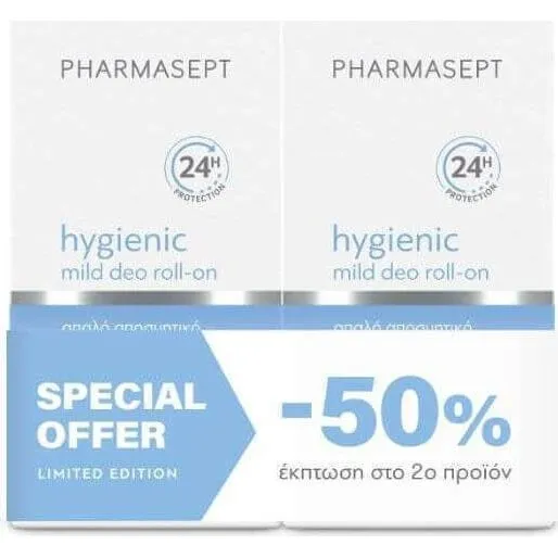 Pharmasept Hygienic Light Deodorant 24h Roll-On, Aluminiumfrei, 2x50ml