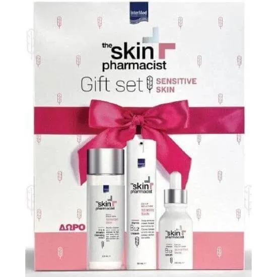 SKIN PHARMACIST Set für empfindliche Haut: Reinigungswasser, Serum & Creme