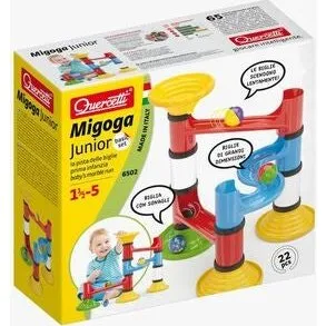 Quercetti Migoga Junior Kugelbahn Basic (22 Teile)