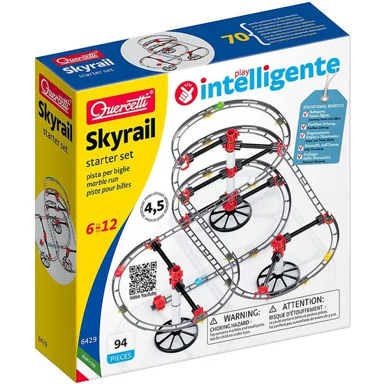 Quercetti Skyrail Kugelbahn Starter Set 94-tlg.