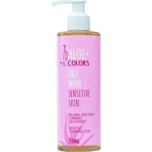 ALOE+COLORS Face Wash Sensitive Skin Reinigungsgel mit Kamille 250ml
