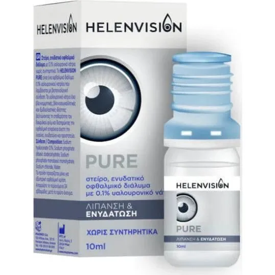 HELENVISION Pure 0,1% Natriumhyaluronat Augentropfen 10ml