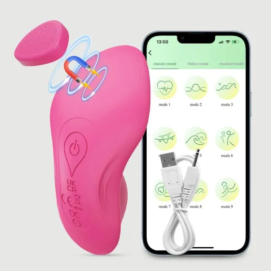Kenna App-gesteuerter Panty-Vibrator aus Silikon - Rosa