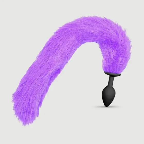 Sexopolis Long Tail Silikon Butt Plug - Lila