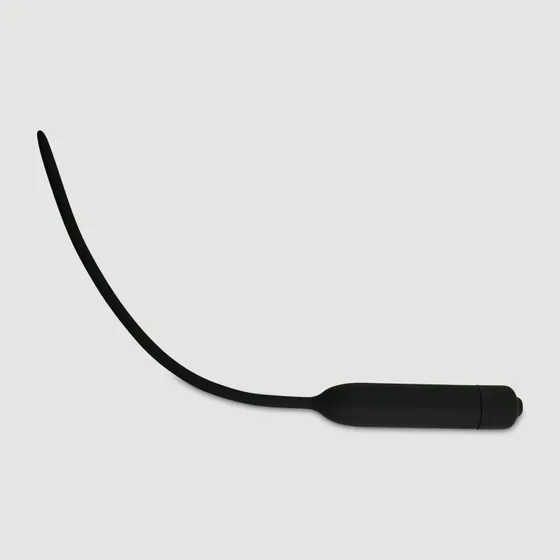 Sexopolis Silikon Urethral Sound 10 Speed - Schwarz (100 x 5,5 mm)