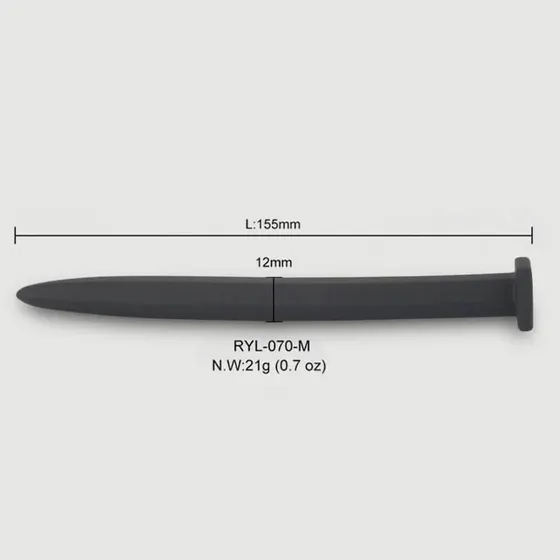 Sexopolis BDSM Silikon-Urethral-Sound, 152 x 20 mm, Schwarz