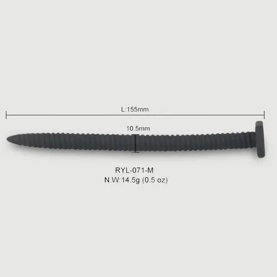 Sexopolis Spiralförmige Silikon-Urethrensonde 152 x 30 mm - Schwarz