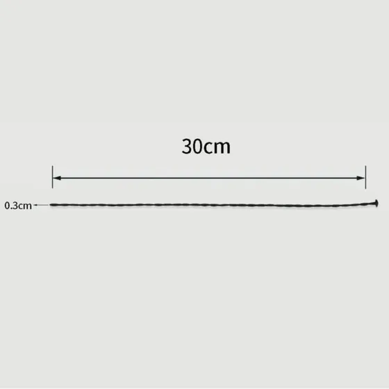 Sexopolis BDSM Silikon-Urethral-Sound, 300 x 3 mm, Schwarz