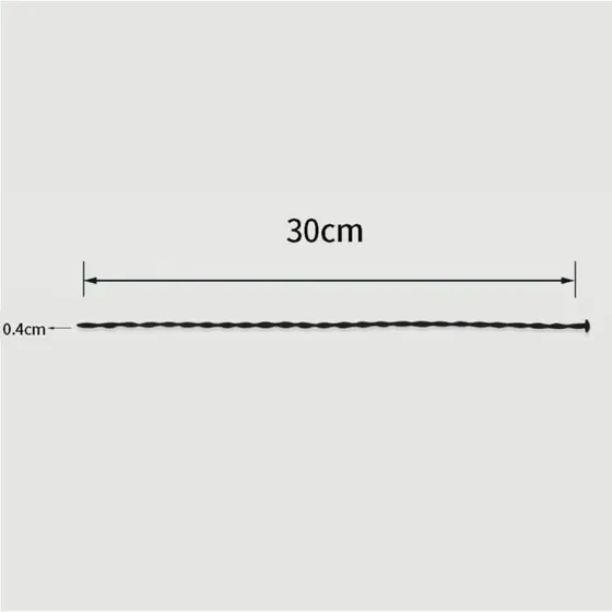 Sexopolis BDSM Silikon-Urethral-Sound, 300 x 4 mm, Schwarz
