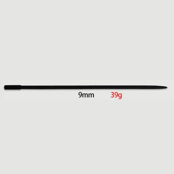 Sexopolis BDSM Silikon-Urethral-Sound, 350 x 9 mm, Schwarz