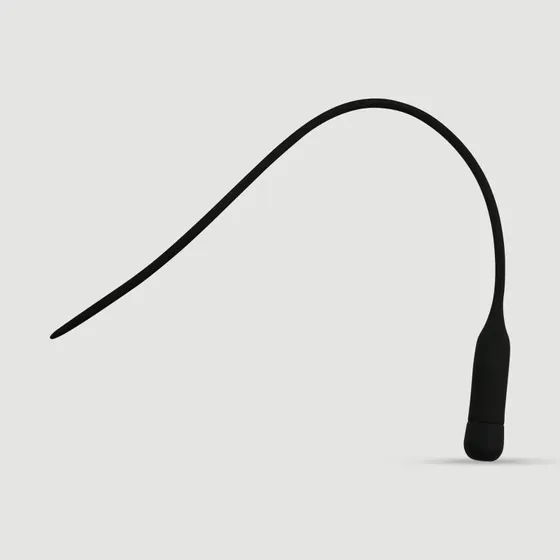 Sexopolis Silikon Urethral Sound – 450 x 5 mm, 10 Geschwindigkeiten, Schwarz