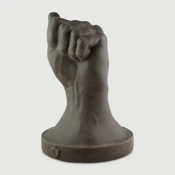 Geschlossene Faust Fisting Dildo aus Platin-Silikon, 18 cm, Braun
