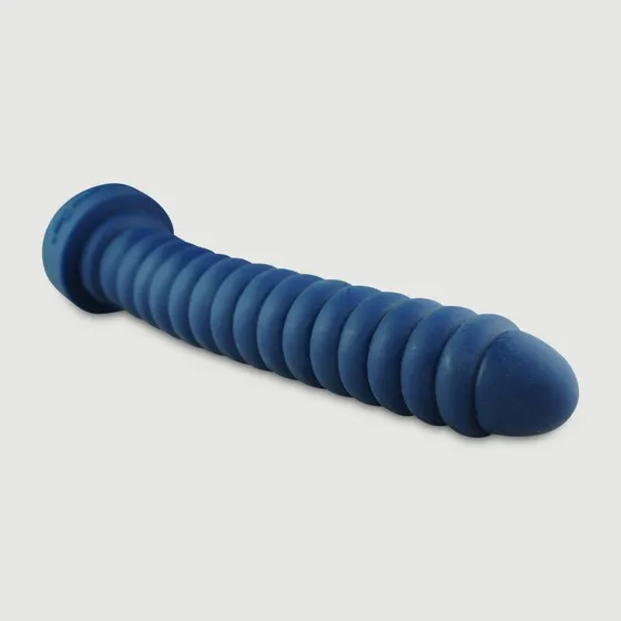 Butthole Tormentor Medium Platinum Silikon Anal Dildo 34,3 cm - Blau
