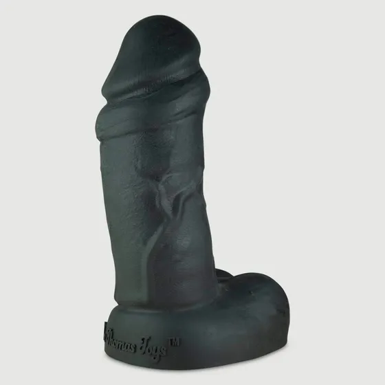 Fat Boy Platinum Silikon Dildo mit Kugeln, 25,4 cm, Schwarz