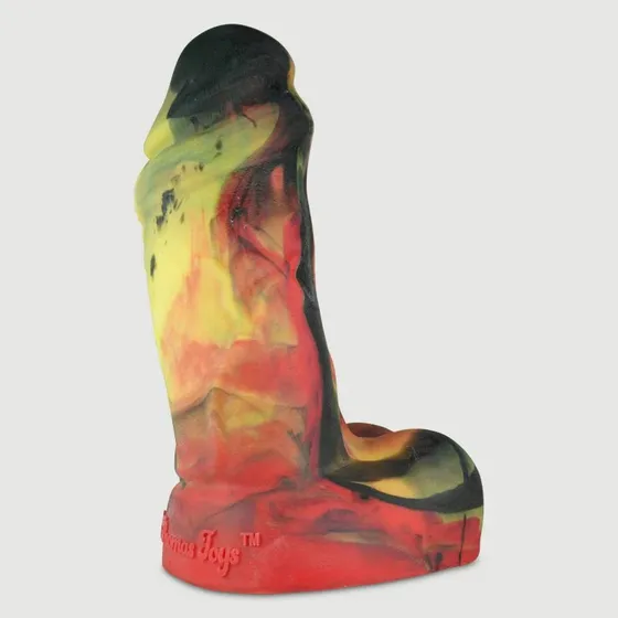 Fat Boy Platinum Silikon Dildo X-Large mit Kugeln, 28,7 cm