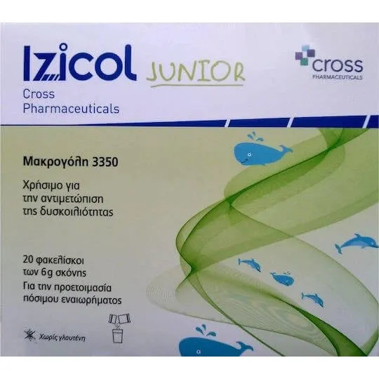 Cross Pharmaceuticals Izicol Junior Macrogol 3350 6g