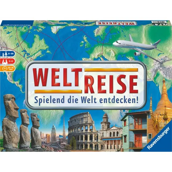 Ravensburger Weltreise – Familienspiel ab 8 Jahren