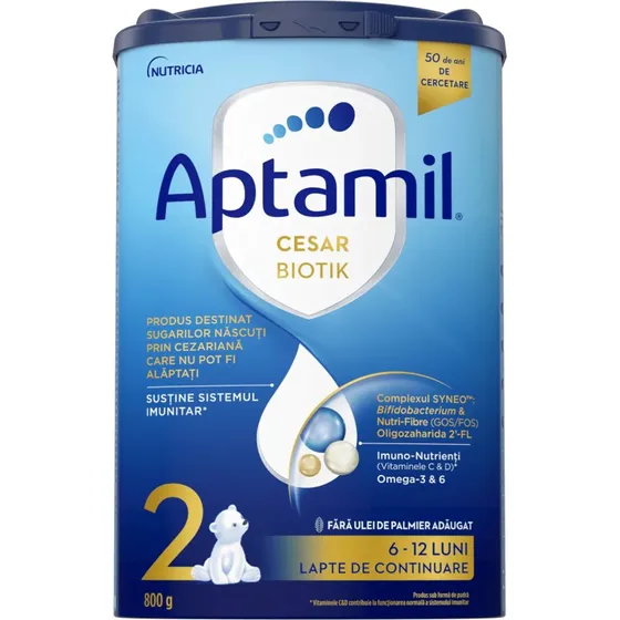 Aptamil CesarBiotik 2 Säuglingsnahrung, 800g (6-12 Monate)