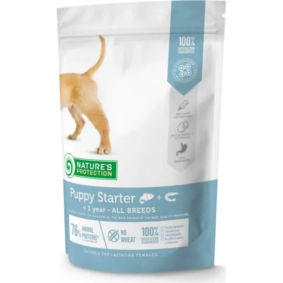 NATURES PROTECTION Puppy Starter Lachs & Krill Trockenfutter 2kg