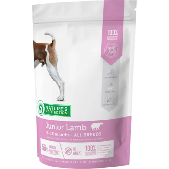Natures Protection Junior Lamm Trockenfutter für Welpen, 2kg