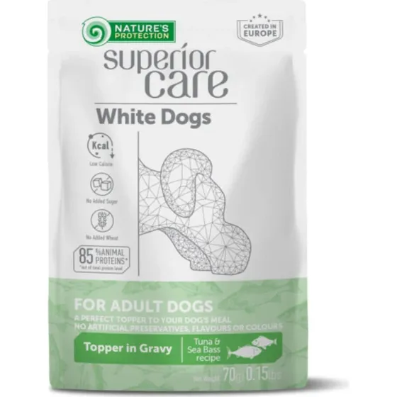 Natures Protection Superior Care White Dogs Nassfutter, 70g