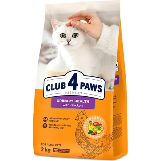 CLUB 4 PAWS Premium Urinary Health Huhn Katzentrockenfutter 2kg