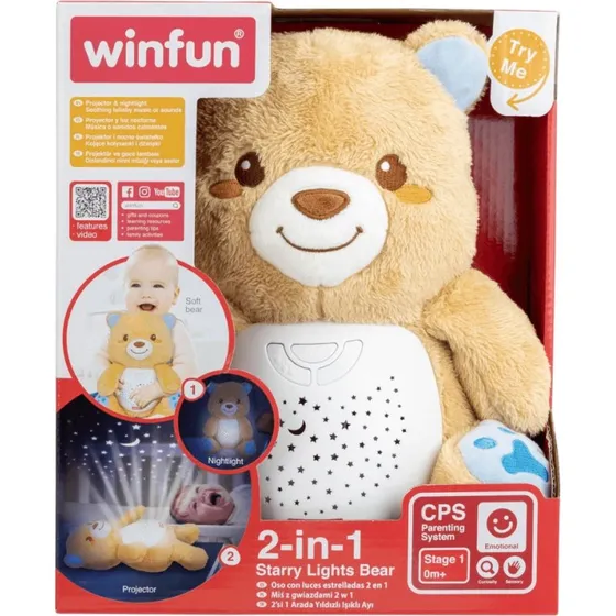 Winfun Ursulet Projektor und Nachtlicht Teddybär