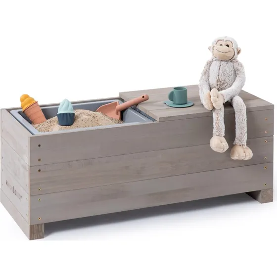 MUDDY BUDDY Discoverer Kindersitzbank warmgrau 83x35x32 cm