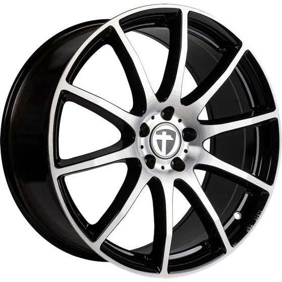 Tomason TN1 Flow 9J x 20 5x112 ET45 Black Polished